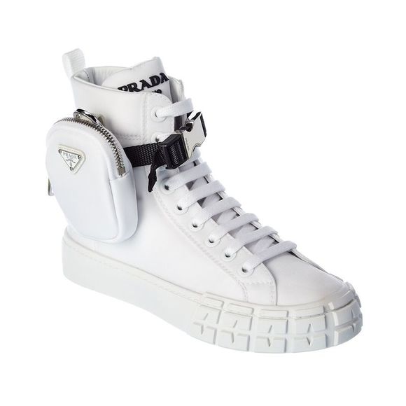 Prada Shoes - Prada Nylon High-Top Sneaker